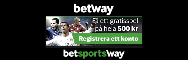 Bli kund hos betway och lägg ett gratis bet